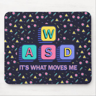 WASD Es ist, was mich bewegt - 90er PC-Gamer Nosta Mousepad