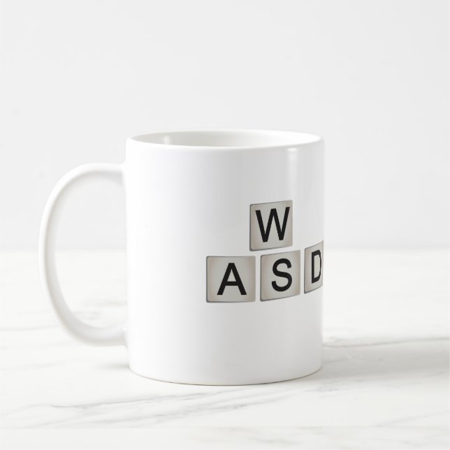 WASD Gamer-Tasse Tasse (Links)