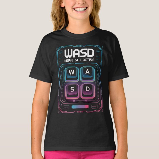 wasd pc gamer tshirts (Vorderseite)