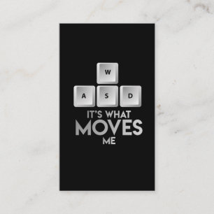 WASD Tasten PC Spiel-T - Shirt-NerdGamer Visitenkarte