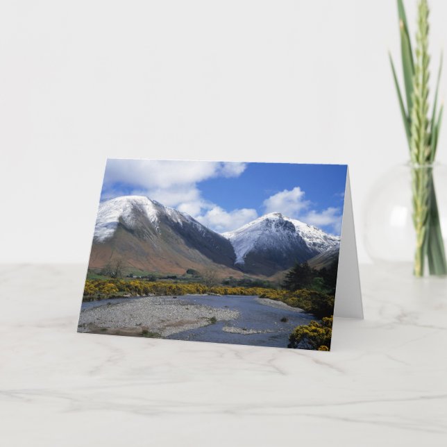 Wasdale Head Spring Cumbria England Dankeskarte (Vorderseite)