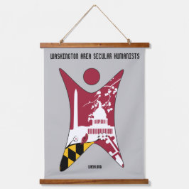 WASH Banner Wandteppich Mit Holzrahmen