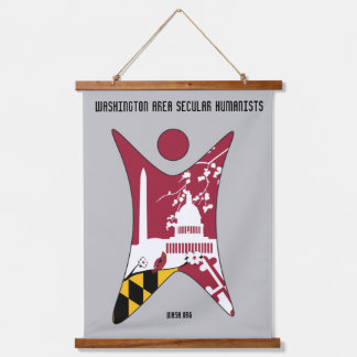 WASH Banner Wandteppich Mit Holzrahmen