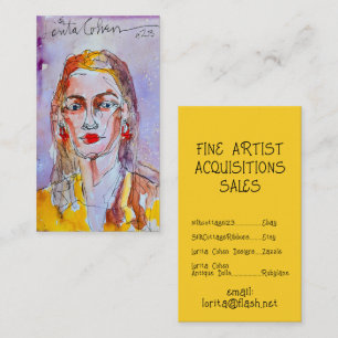 Wash Business Cards Moderner Pop Abstrakt Visitenkarte