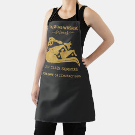 Wash-Fenster für den Power mit schwarzem und golde Schürze