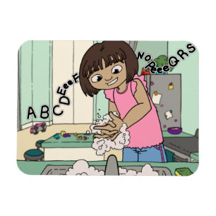 Wash Hands Magnet