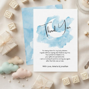 Wash Watercolor Celestial Flat Danke Karte