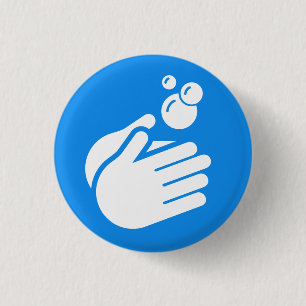 Wash Your Hands - Hand Washing Coronavirus & Flu Button