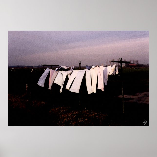 Washday in Amsterdam - Open Edition Print Poster (Vorne)