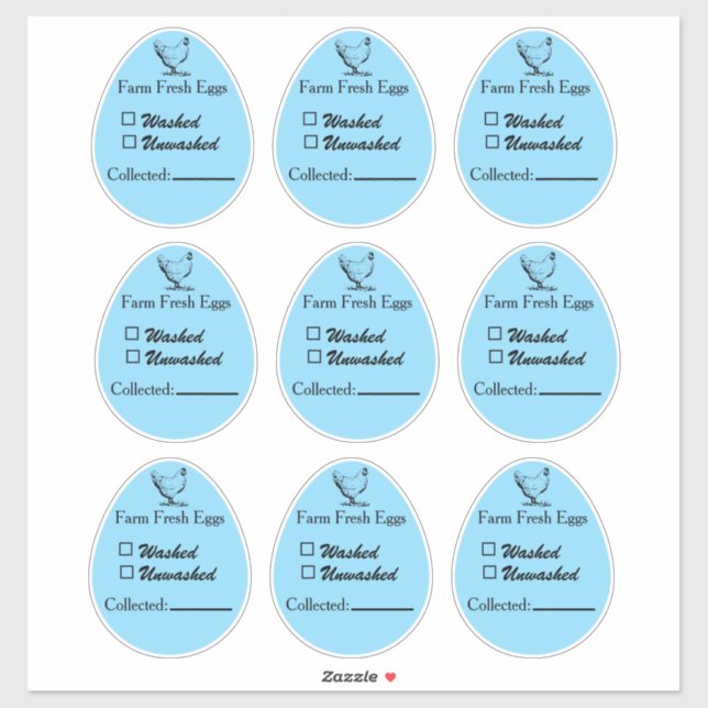 Washed or Unwashed Egg Sticker Collected Date (Blatt)