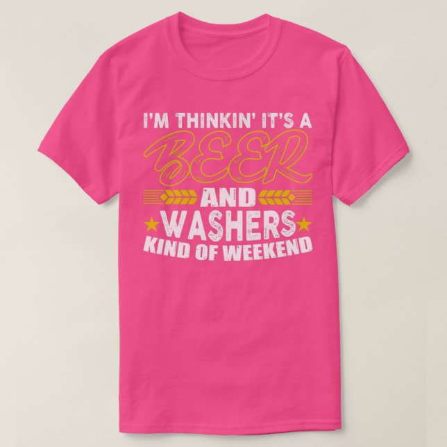 Washer Pitchin Washers Spiel Mehr Größe und Farben T-Shirt (Design vorne)