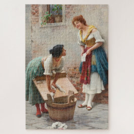 Washer Women Sharing glückliche Nachrichten Puzzle
