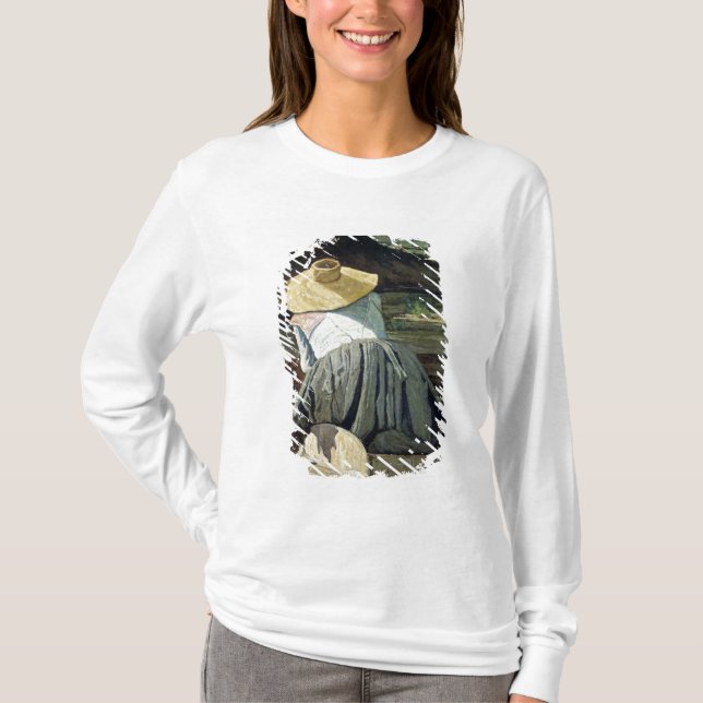 Washerwoman durch den Fluss, 1860 T-Shirt (Vorderseite)