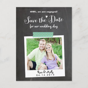 Washi nahm Save the Date Postkarte auf