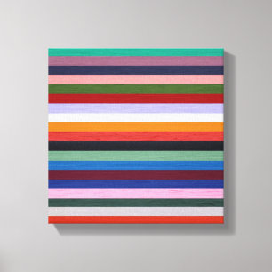 Washi Stripes Leinwanddruck
