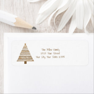 Washi Tape Christmas Tree Rücksendeadresse