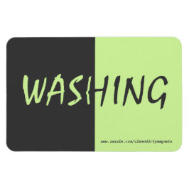 Washing - Dunkelgrau - w/Website-Adresse 4x6 Magnet