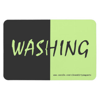 Washing - Dunkelgrau - w/Website-Adresse 4x6 Magnet