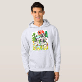 Washington Adorable Black and White Welpen Hoodie