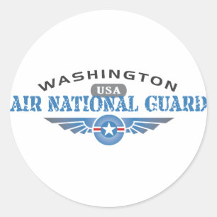 Washington Air National Guard Runder Aufkleber