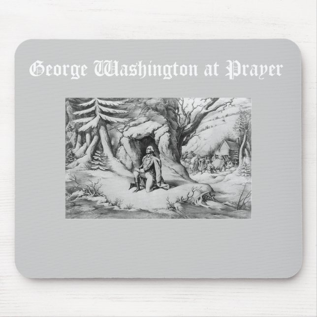 Washington am Gebet Mousepad (Vorne)