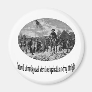 Washington an der Tal-Schmiede mit Zitat Magnet
