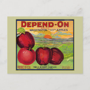 Washington Apples Postkarte