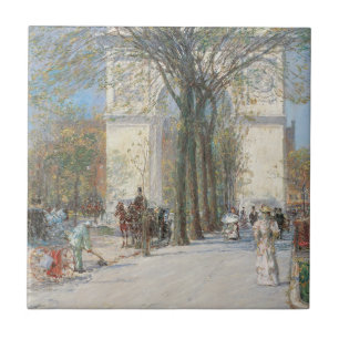 Washington Arch, Frühling von Frederick Childe Has Fliese