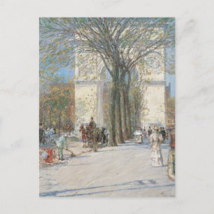 Washington Arch, Frühling von Frederick Childe Has Postkarte