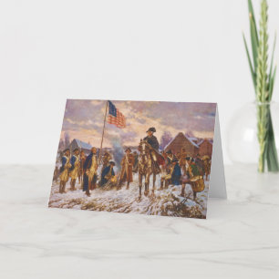 Washington bei Valley Forge von Edward P. Moran Karte