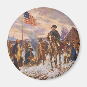 Washington bei Valley Forge von Edward P. Moran Magnet