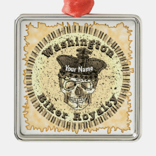 Washington Biker Ornament Aus Metall