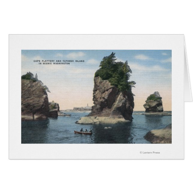 Washington - Blick auf Cape Flattery & Tatoosh (Vorderseite (Horizontal))
