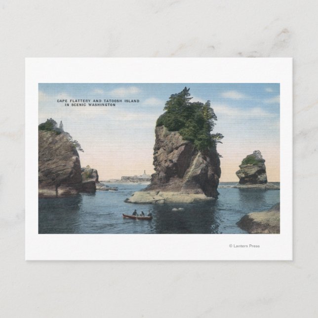 Washington - Blick auf Cape Flattery & Tatoosh Postkarte (Vorderseite)