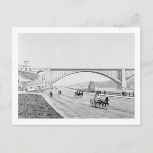 Washington Bridge und das Speedway-Foto Postkarte