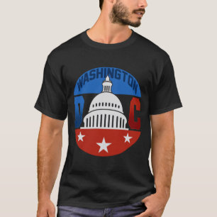 Washington Capitol Hill amerikanische Flagge USA S T-Shirt