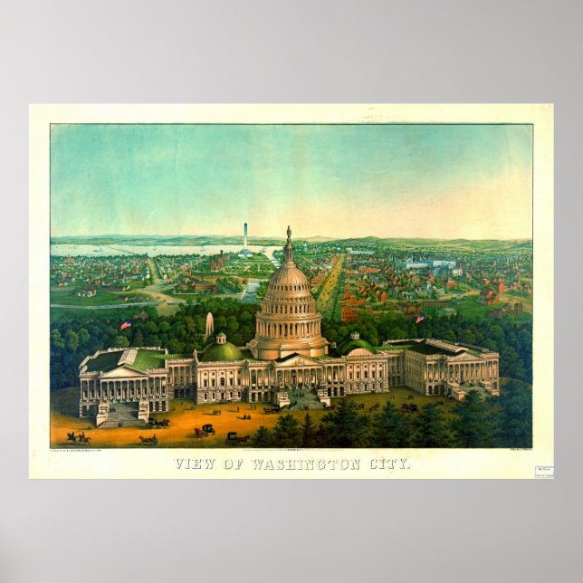 Washington City 1869 Poster (Vorne)
