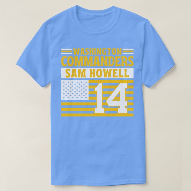 Washington Commanders Howell 14 American Flag TSh T-Shirt (Design vorne)
