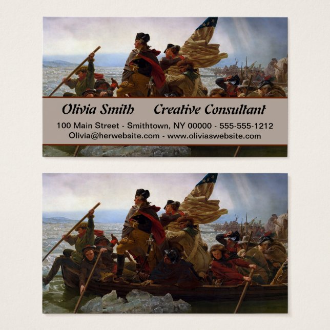 Washington Crossing Delaware Art (Vorne & Hinten)