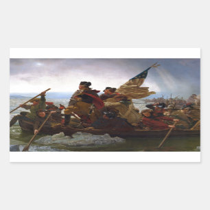Washington Crossing Delaware Art Rechteckiger Aufkleber