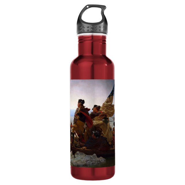 Washington Crossing Delaware Art Trinkflasche (Vorderseite)