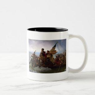 Washington Crossing Delaware Art Zweifarbige Tasse