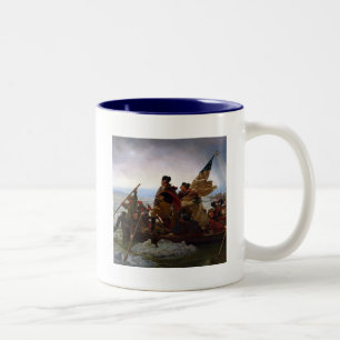 Washington Crossing Delaware Art Zweifarbige Tasse