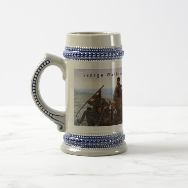 Washington Crossing The Delaware 25. Dezember 1776 Bierglas (Links)