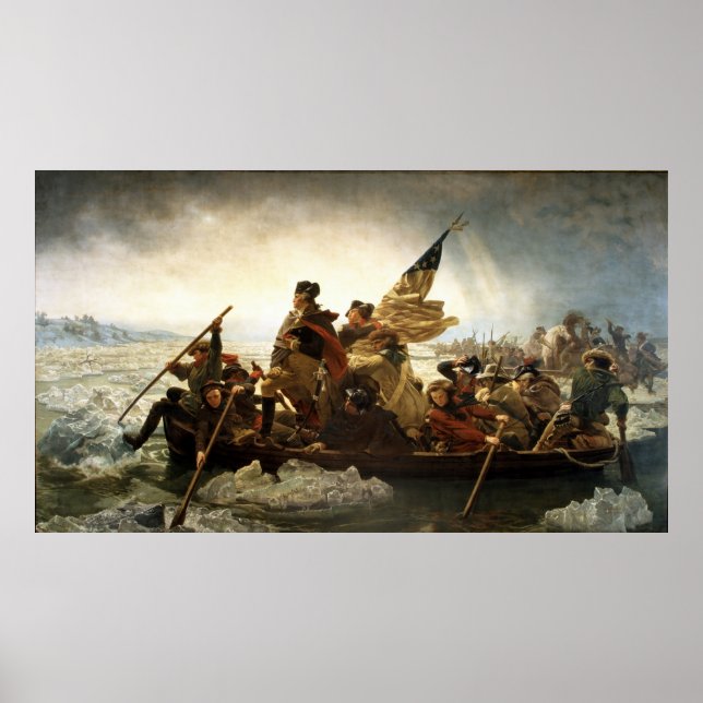 Washington Crossing the Delaware by Emanuel Leutze Poster (Vorne)