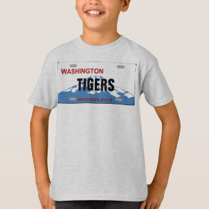 Washington Custom License Nummernschild Shirt