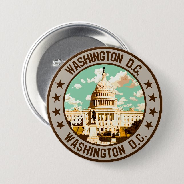 Washington D.C. Button (Vorne & Hinten)
