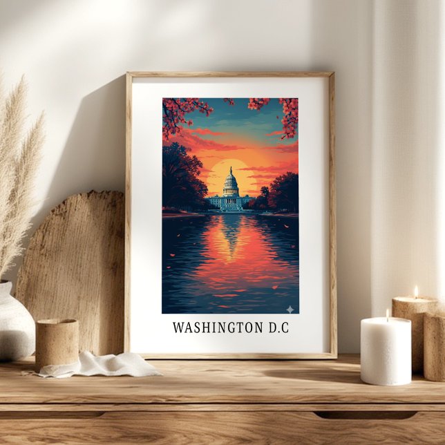 Washington D.C. Capitol Sunset Poster (Von Creator hochgeladen)