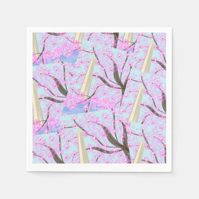 Washington, D.C./Cherry Blossom Napkins Serviette (Vorderseite)