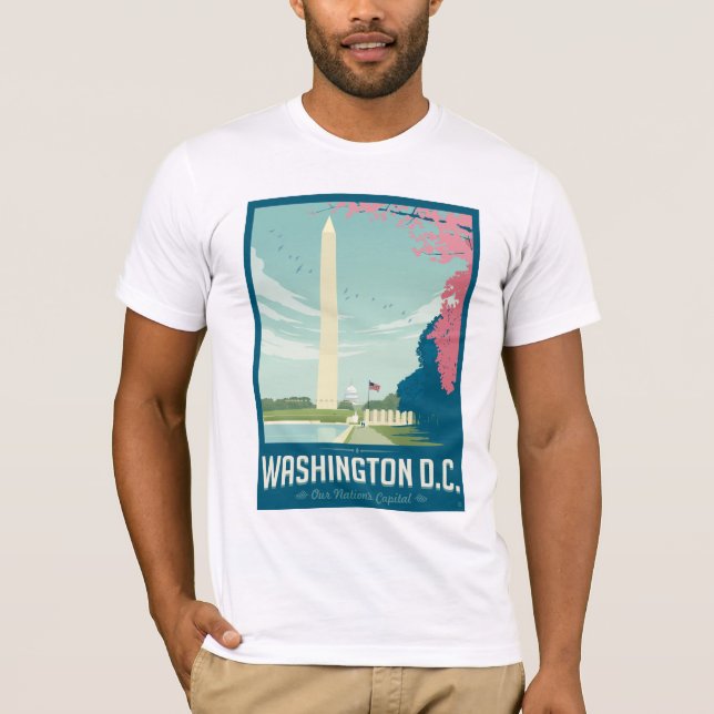 Washington, D.C. - Die Hauptstadt unserer Nation T-Shirt (Vorderseite)